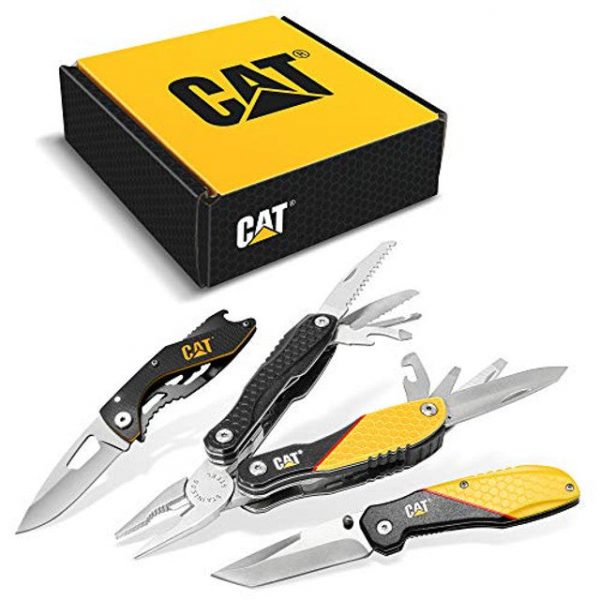 Conjunto de Multiferramentas e Canivetes Caterpillar 13 em 1 de 3 peças