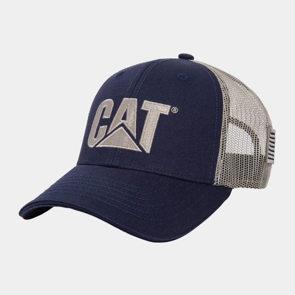 CHAPÉU COM LOGO CAT E BANDEIRA