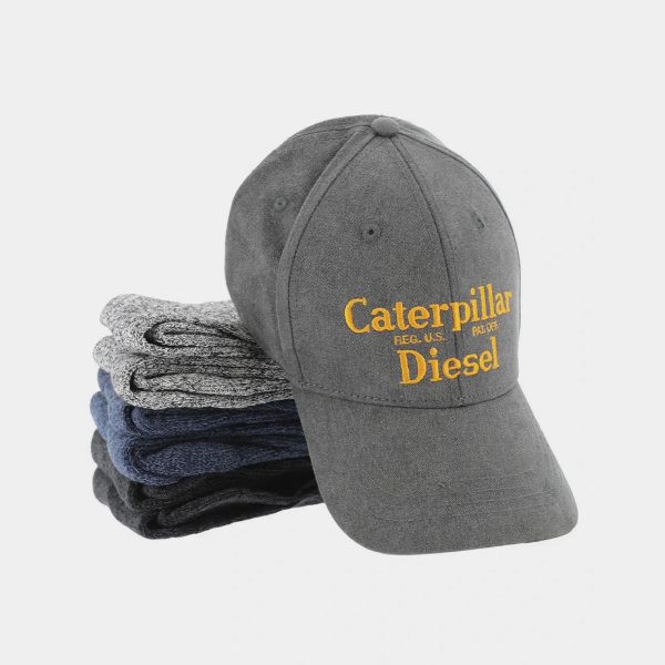 PACOTE DE MEIAS E BONÉ CATERPILLAR DIESEL