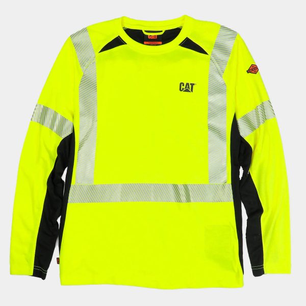 CAMISA DE PERFORMANCE MASCULINA DE MANGA LONGA HI-VIS RESISTENTE AO FOGO