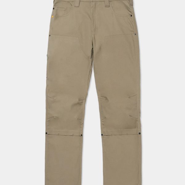 CALÇA DE CANVAS COM ELÁSTICO DUPLO PARA HOMENS - CORTE RETO
