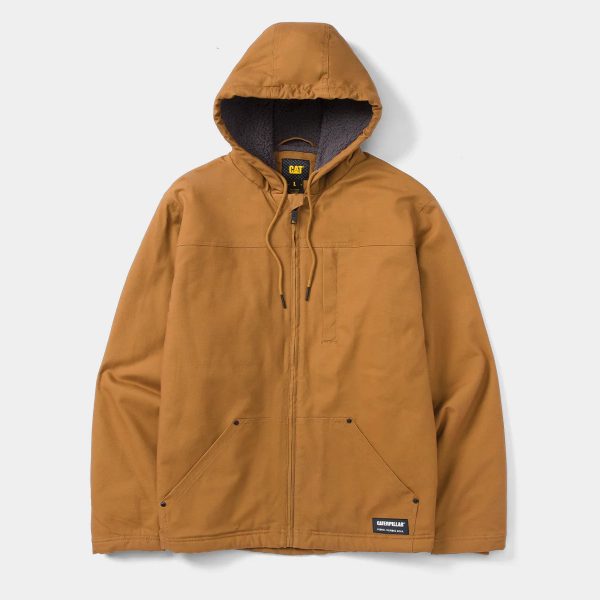 JAQUETA MASCULINA COM CAPUZ E FORRO DE SHERPA