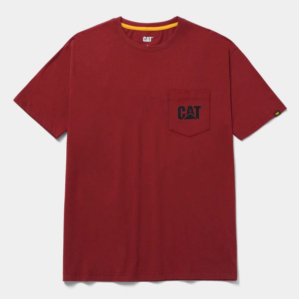 CAMISETA MASCULINA COM BOLSO E LOGO
