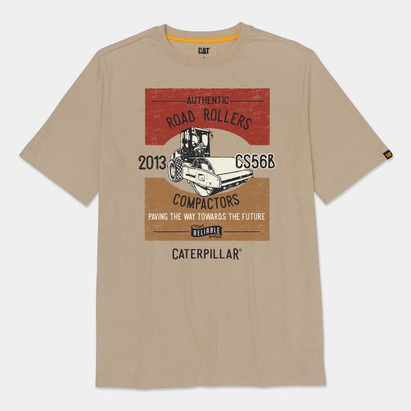 Camiseta Gráfica de Rolos de Estrada Masculina
