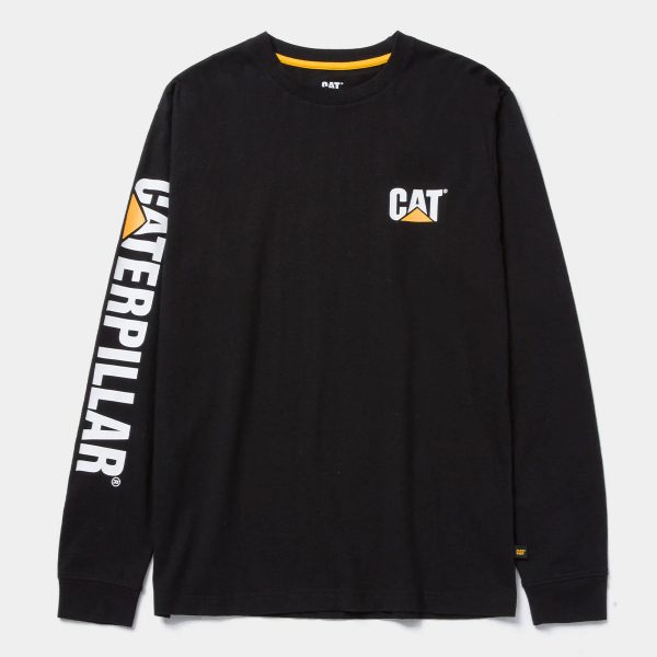 CAMISETA MASCULINA DE MANGA LONGA COM LOGO TRADEMARK