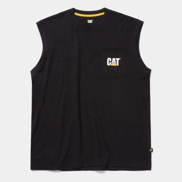 CAMISETA SEM MANGAS COM BOLSO PARA HOMEM