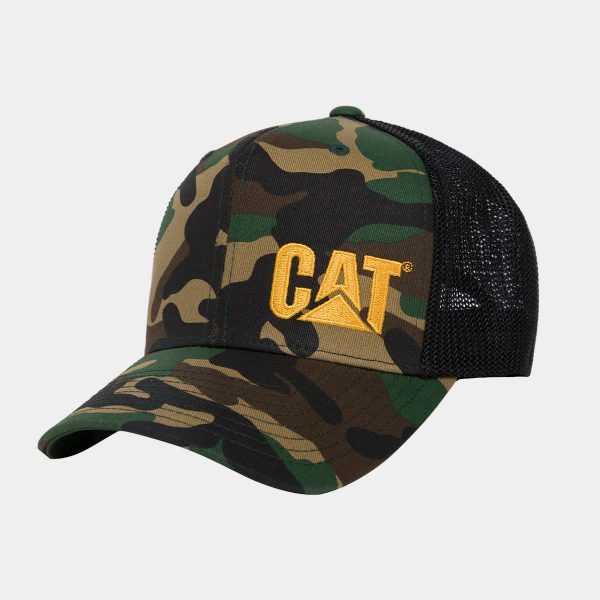 CHAPÉU TRUCKER FLEXFIT CAT TRADEMARK
