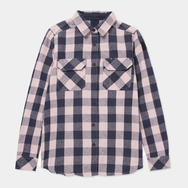 CAMISA OVERSHIRT FLANELADA COM XADREZ BUFFALO FEMININA