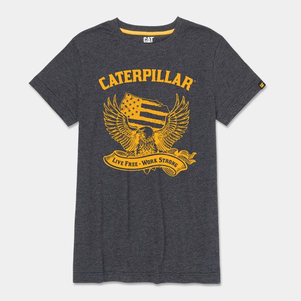 Camiseta Gráfica de Águia Feminina
