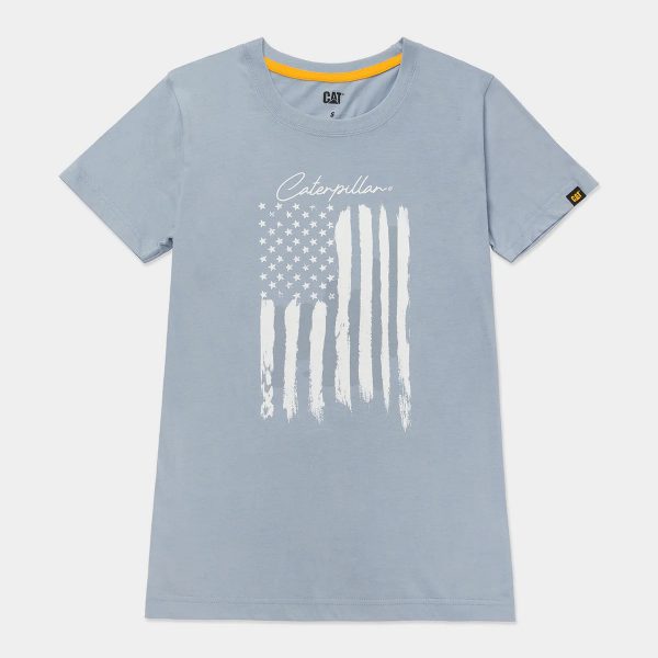 CAMISETA GRÁFICA DE BANDEIRA FEMININA