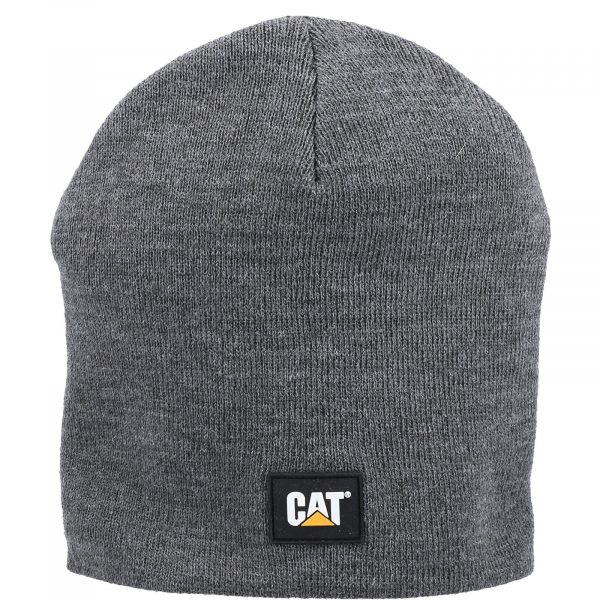 Gorro de Tricô com Logo Cinza Escuro