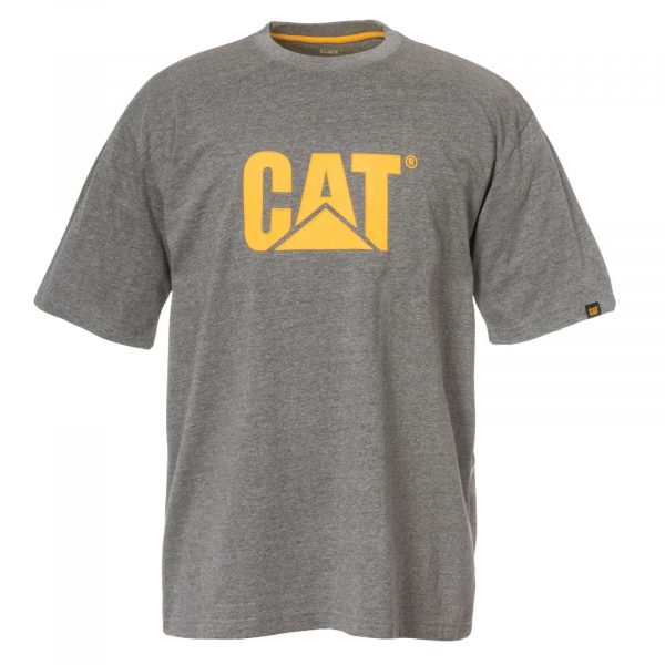 Camiseta com Logo da Marca - Cinza Escuro Mescla