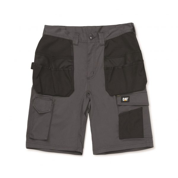 Shorts de Bolso Essenciais com Stretch  Sombra Escura