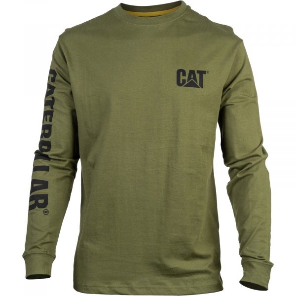 Camiseta de Manga Longa com Banner de Marca Chive